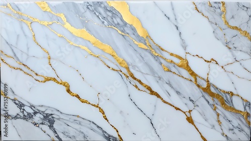 Marble granite white with gold texture Background wall surface black pattern graphic abstract