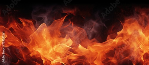 The image features a close-up view of a fiery blaze with numerous flames dancing and flickering. The flames create a dynamic and vibrant texture, symbolizing the concept of burning with their abstract