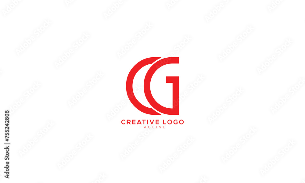 CG Abstract initial monogram letter alphabet logo design CG Abstract initial monogram letter alphabet logo design
