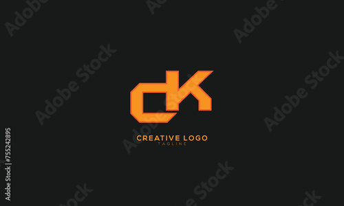 DK Abstract initial monogram letter alphabet logo design
