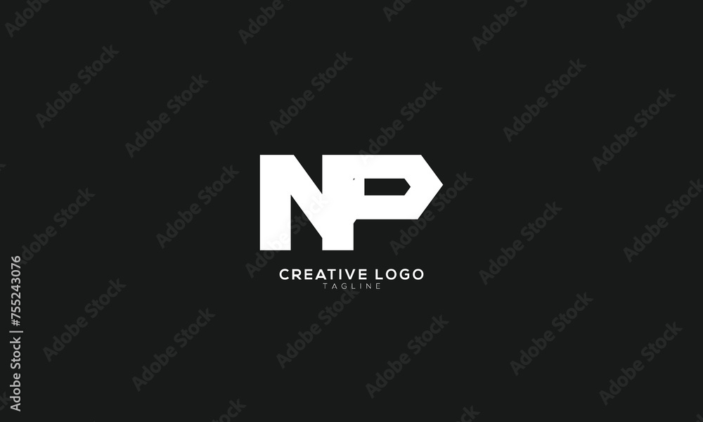 NP Abstract initial monogram letter alphabet logo design NP Abstract initial monogram letter alphabet logo design