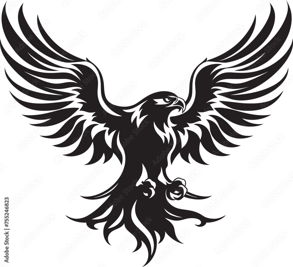 Fierce Inked Aviator Eagle with Skull Wing Span Emblem in Vector Majestic Tattoo Mastery Eagle with Skull Wing Span Logo Design Fierce Inked Aviator Eagle with Skull Wing Span Emblem in Vector Majestic Tattoo Mastery Eagle with Skull Wing Span Logo Design