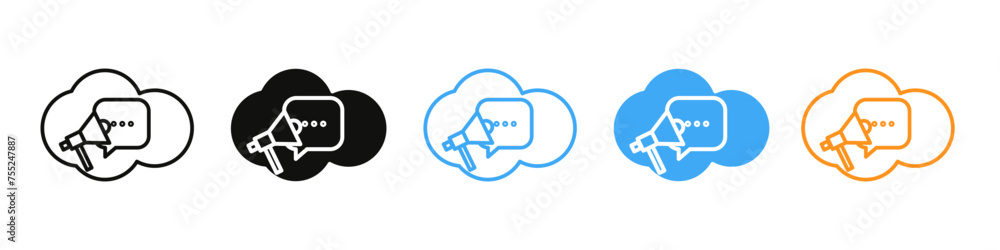 Persuasion icon mark in filled style Persuasion icon mark in filled style