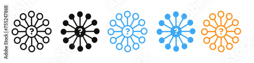 Comprehensible icon mark in filled style