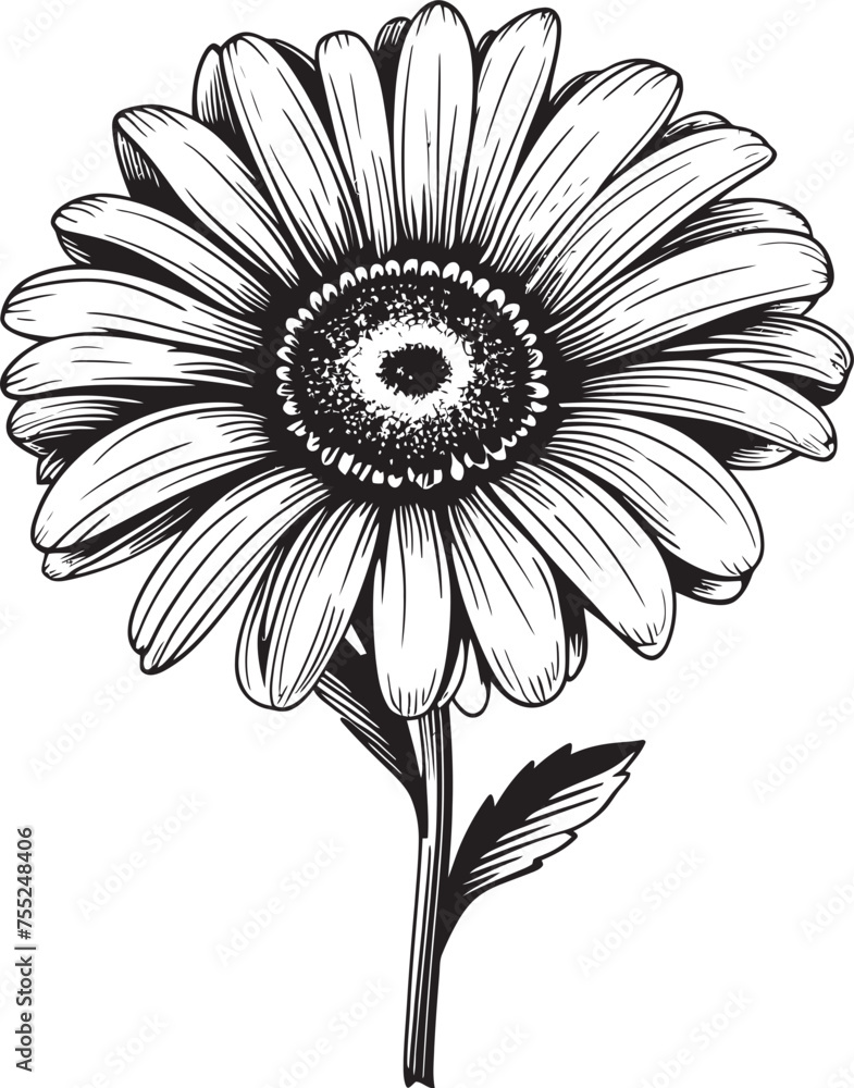 Sunny Bloom Gerbera Daisy Logo in Vector Vivid Blossom Gerbera Daisy Vector Emblem Sunny Bloom Gerbera Daisy Logo in Vector Vivid Blossom Gerbera Daisy Vector Emblem
