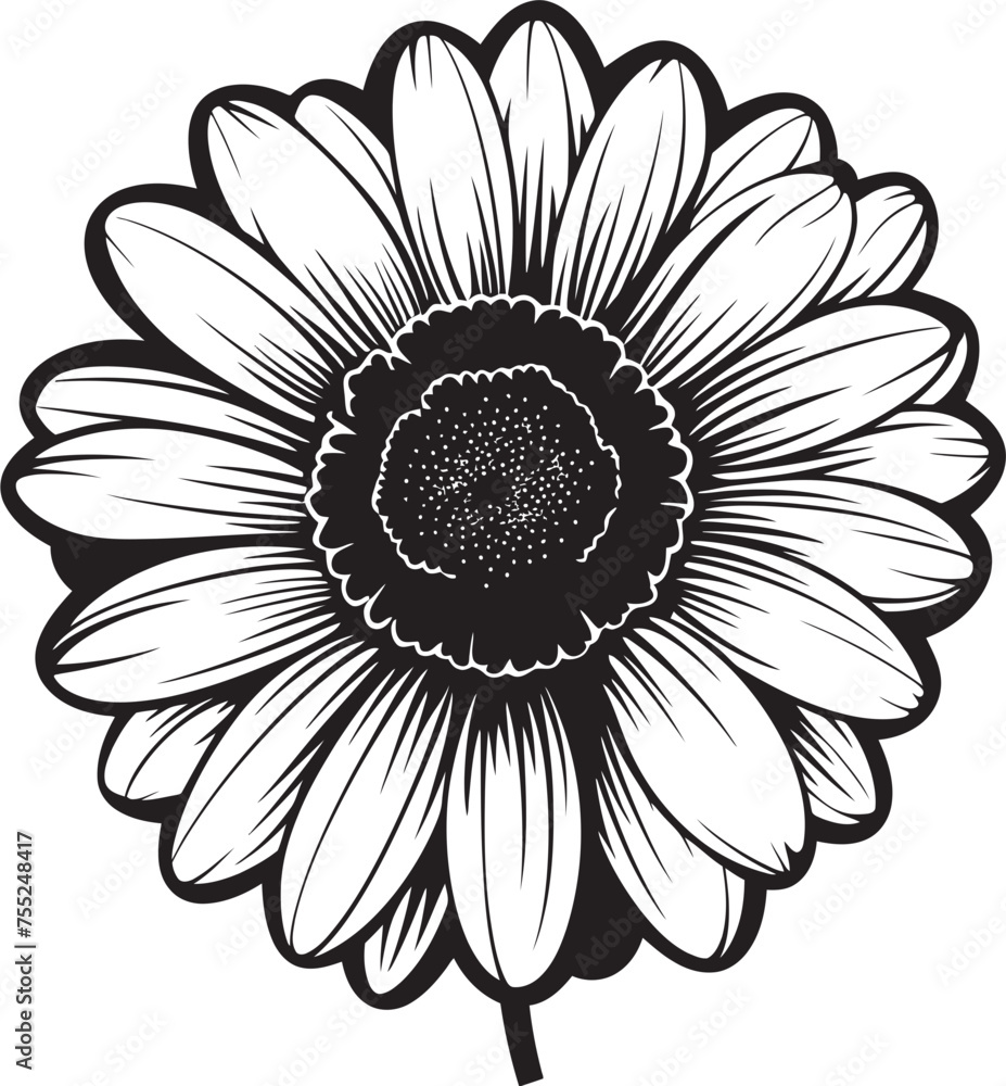 Sunlit Petals Gerbera Daisy Icon Design Daisy Delight Gerbera Daisy Logo in Vector Sunlit Petals Gerbera Daisy Icon Design Daisy Delight Gerbera Daisy Logo in Vector