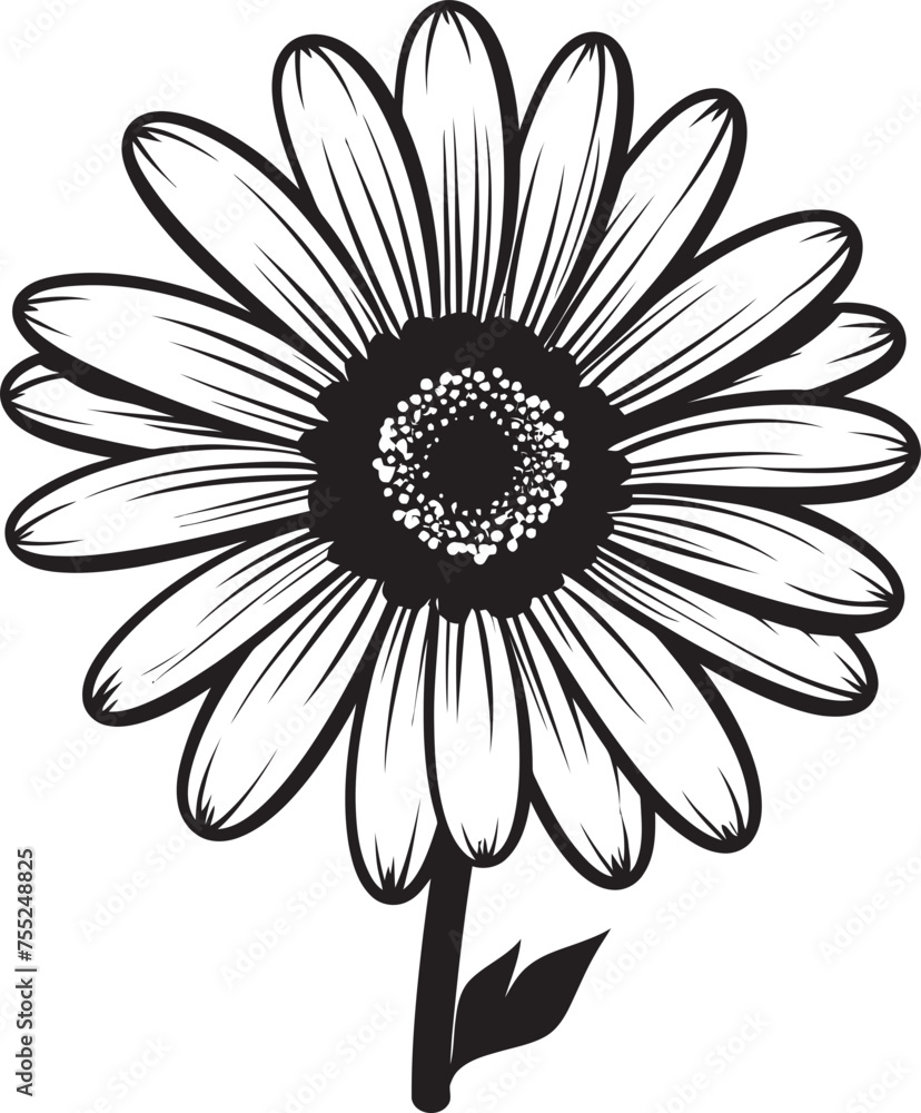 Flower Fusion Gerbera Daisy Vector Emblem Sunny Petals Gerbera Daisy Icon Design Flower Fusion Gerbera Daisy Vector Emblem Sunny Petals Gerbera Daisy Icon Design