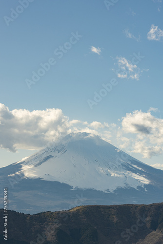 Japan, mount Fuji in the snow