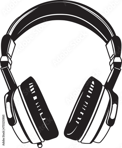 Sound Symphony Vector Headphone Logo Design Rhythmic Reverie Headphone Icon