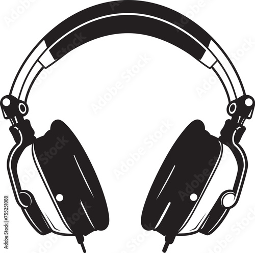 Music Mindset Headphone Icon in Vector Rhythmic Reverie Vector Headphone Logo Design