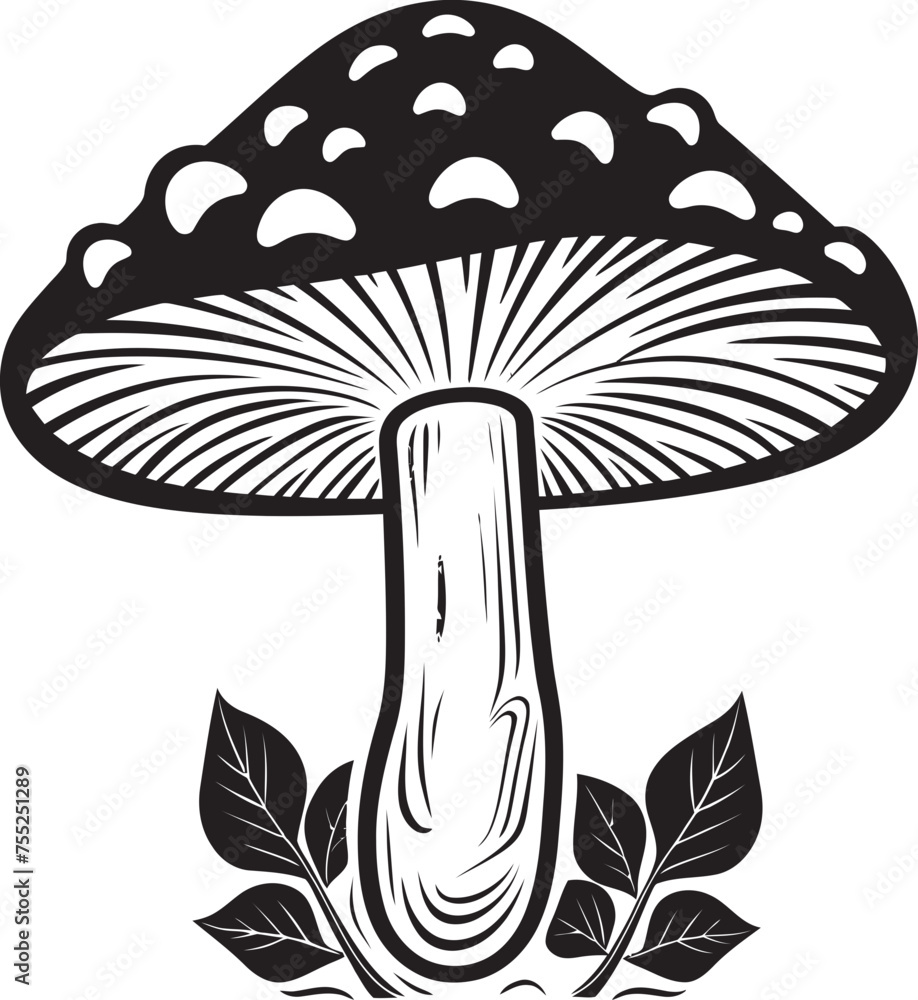 Fungal Fantasy Mushroom Symbol in Vector Mycelium Medley Vector Mushroom Logo Design Fungal Fantasy Mushroom Symbol in Vector Mycelium Medley Vector Mushroom Logo Design