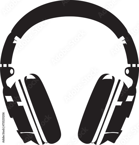 Eargasmic Echo Headphone Emblem in Vector Tune Tower Vector Logo Design with Headphones