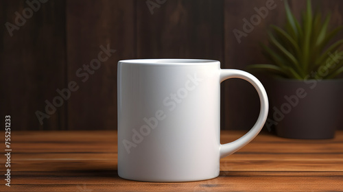 mockup of white mug, white mug on a background