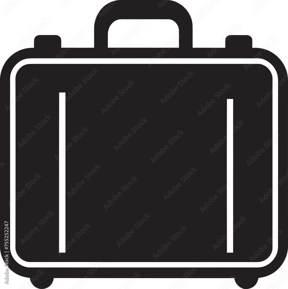 Sojourn Satchel Suitcase Logo Vector Roaming Relic Iconic Suitcase Design Sojourn Satchel Suitcase Logo Vector Roaming Relic Iconic Suitcase Design