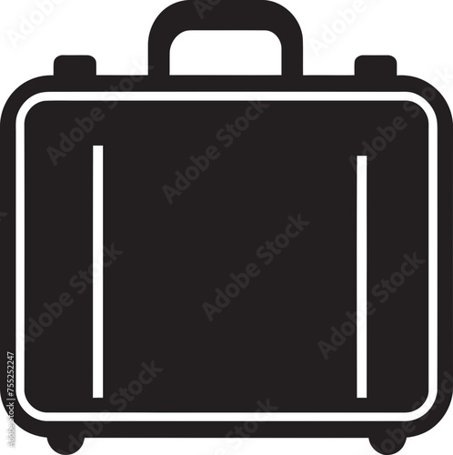 Sojourn Satchel Suitcase Logo Vector Roaming Relic Iconic Suitcase Design