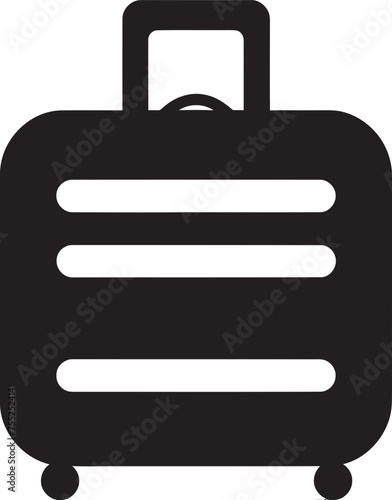 Sojourn Satchel Iconic Suitcase Vector Logo Voyager Vessel Suitcase Icon Vector Design