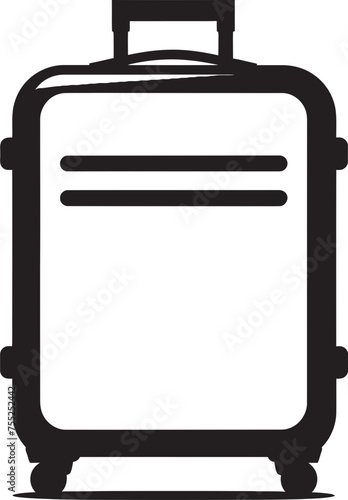 Sojourn Satchel Suitcase Icon Vector Design Voyager Vessel Vector Logo with Suitcase Icon