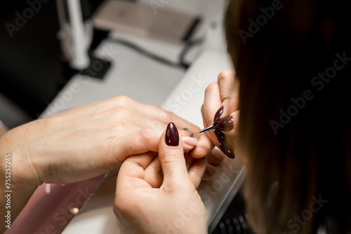 manicurist  work process  women s care