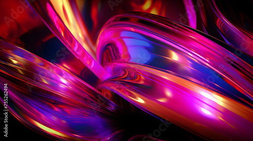 purple and pink rainbow color holographic abstract light and shadow abstract graphic poster web page PPT background