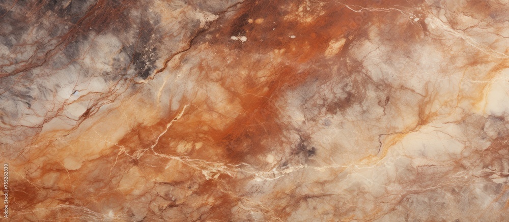 Close up view of a smooth and polished marble surface, showcasing intricate veining and subtle variations in color and texture. Close up view of a smooth and polished marble surface, showcasing intricate veining and subtle variations in color and texture.