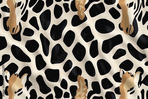 Seamless leopard skin pattern.