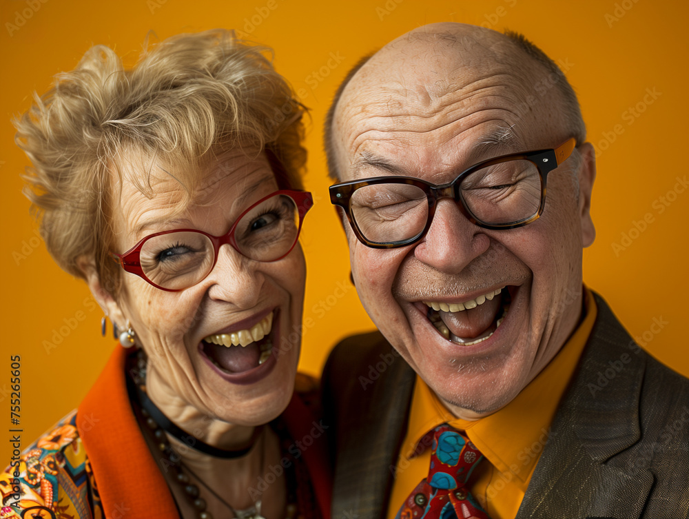 studio shot senior caucasian couple modern husband and wife in love studio shot senior caucasian couple modern husband and wife in love
