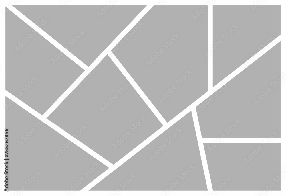 Pictures or photos frame collage. comics page grid layout abstract photo frames and digital photo wall template Pictures or photos frame collage. comics page grid layout abstract photo frames and digital photo wall template