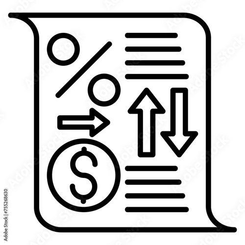 Tax Return Icon Element For Design