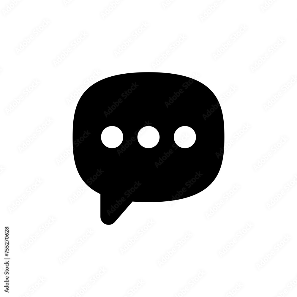 Fototapeta premium comment icon speech bubble symbol Chat message icons. app web vector icon