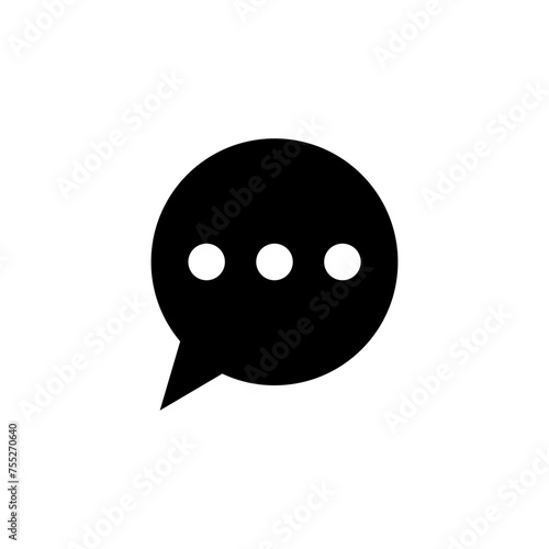 comment icon speech bubble symbol Chat message icons. app web vector icon