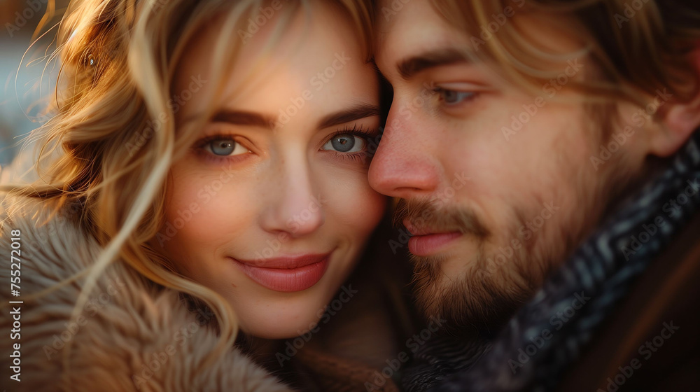Affectionate Couple Embracing in a Tender Moment Affectionate Couple Embracing in a Tender Moment