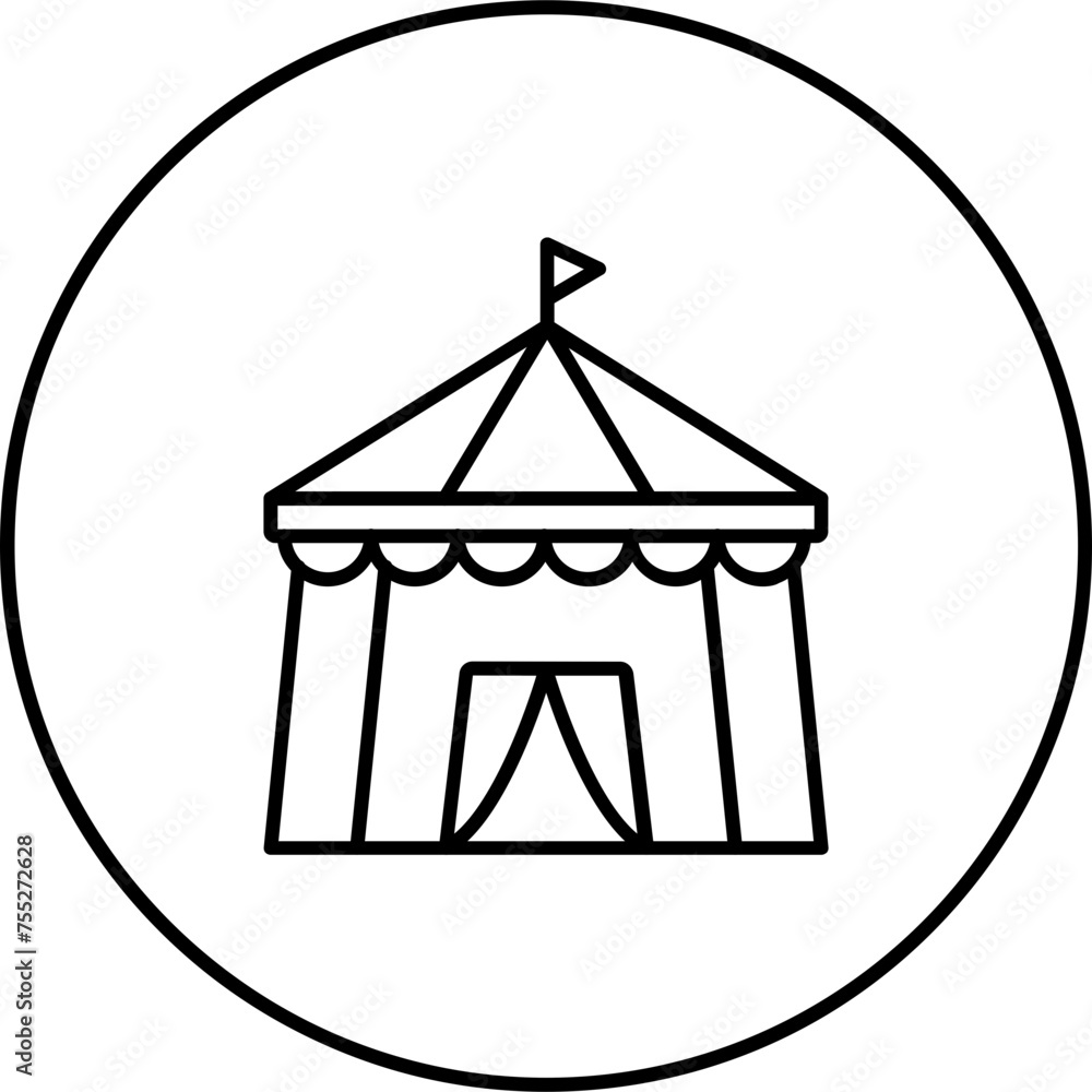 Circus Tent Icon Circus Tent Icon