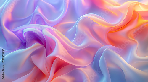 background wallpaper in the style of pastel rainbow silk  soft colors  pastel colors