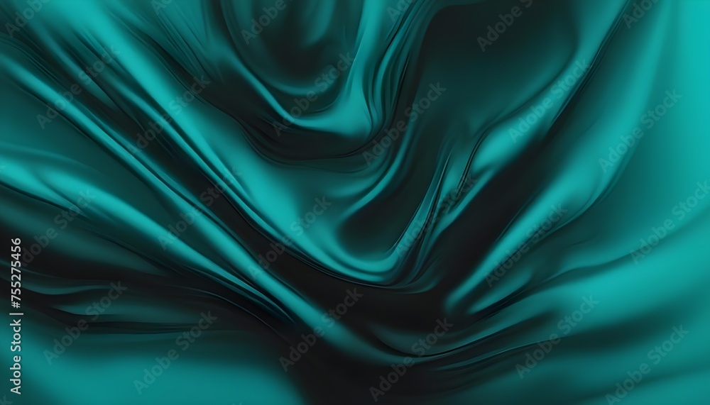 Obraz premium color gradient turquoise and black, grainy background, dark abstract wallpaper