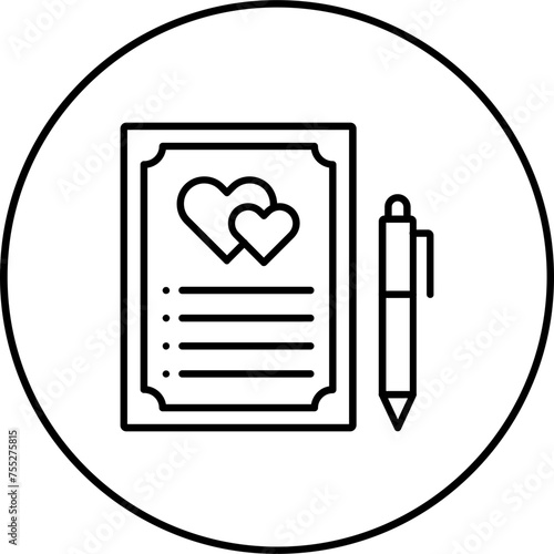Wedding Contract Icon