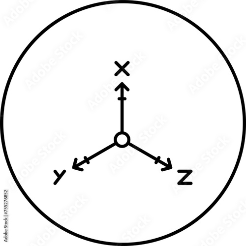 Coordinate Axis Icon
