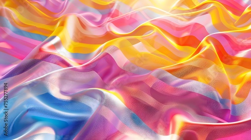 Radiant Silk Melodies, Crafting Vibrant Waves for a Dynamic Background