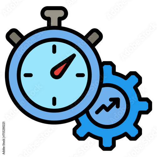 Stopwatch Icon Element For Design