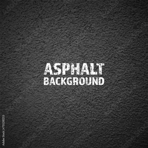 Asphalt road texture, concrete highway surface. Pattern with grainy structure, grunge stone background. Vector illustration