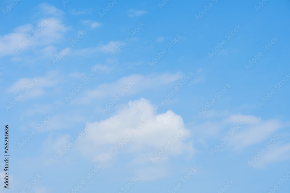 beautiful blue sky and white fluffy group of clouds with sunrise in the morning, natural background beautiful blue sky and white fluffy group of clouds with sunrise in the morning, natural background