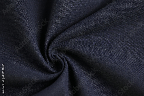 black cotton texture of fabric textile industry, abstract dark image for fashion cloth design background © sutichak