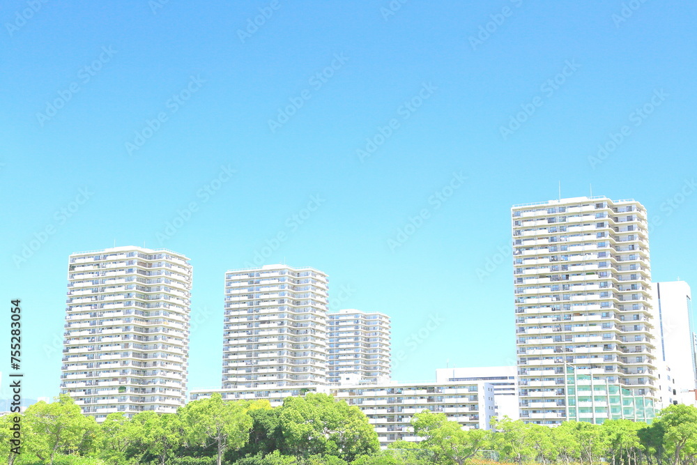 Obraz premium 日本の原風景 都市イメージ