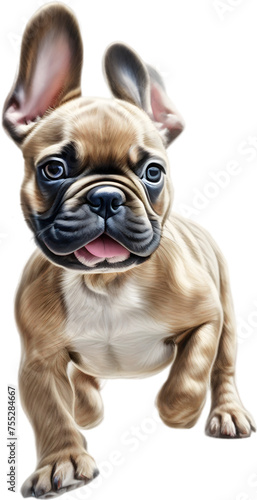 A cute French Bulldog puppy clipart. © Pram