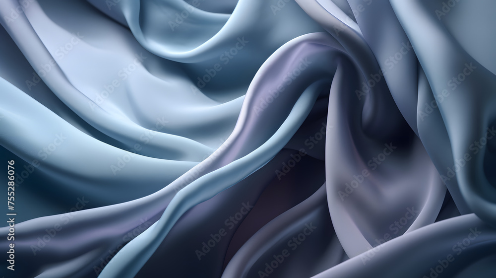 Fototapeta premium Digital technology color gradient chiffon fabric abstract graphics poster web page PPT background
