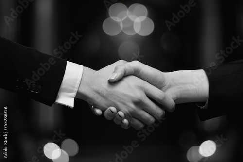 A business handshake