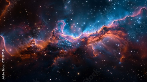 closeup large star cluster sky cave scene smoke effects gorgeous nebula born attribution archival overlay flames imagery wall giant squids battling flash © Cary