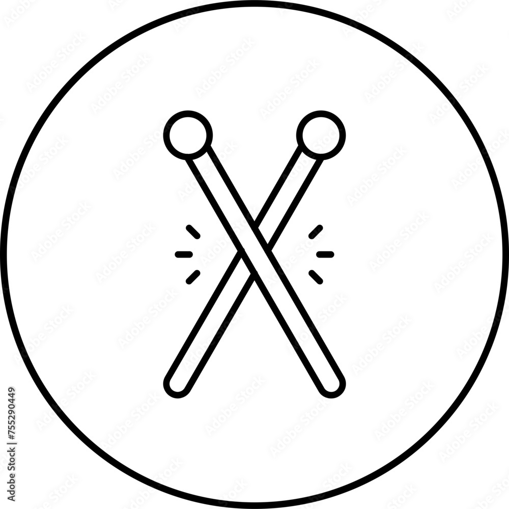 Drumsticks Icon Drumsticks Icon