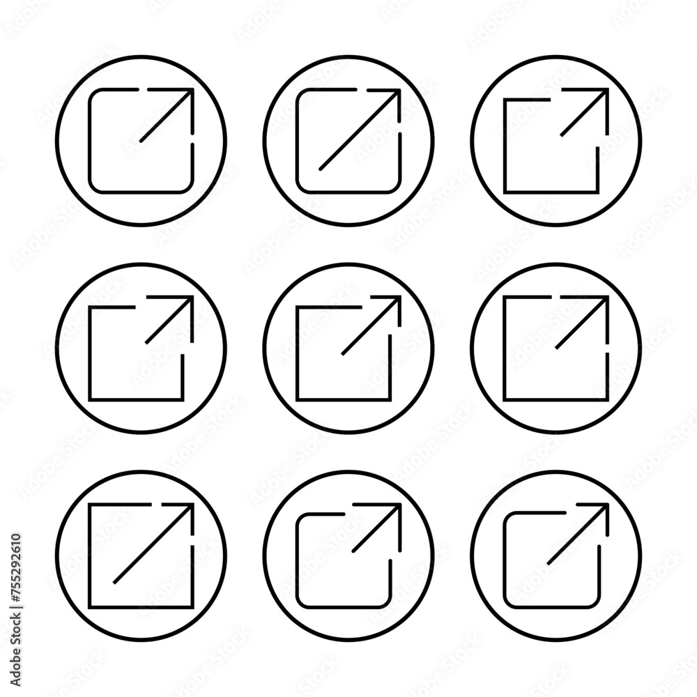 External link icon vector illustration. link sign and symbol. hyperlink symbol External link icon vector illustration. link sign and symbol. hyperlink symbol