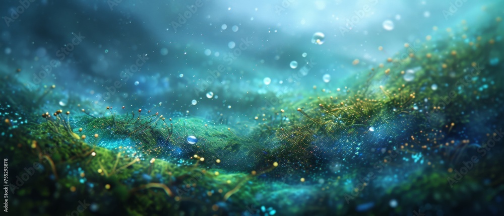 Enchanted Underwater Flora Scene