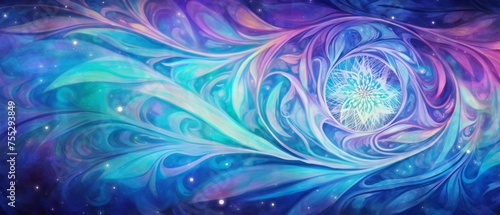 Mystical Energy Swirl with Eye Center